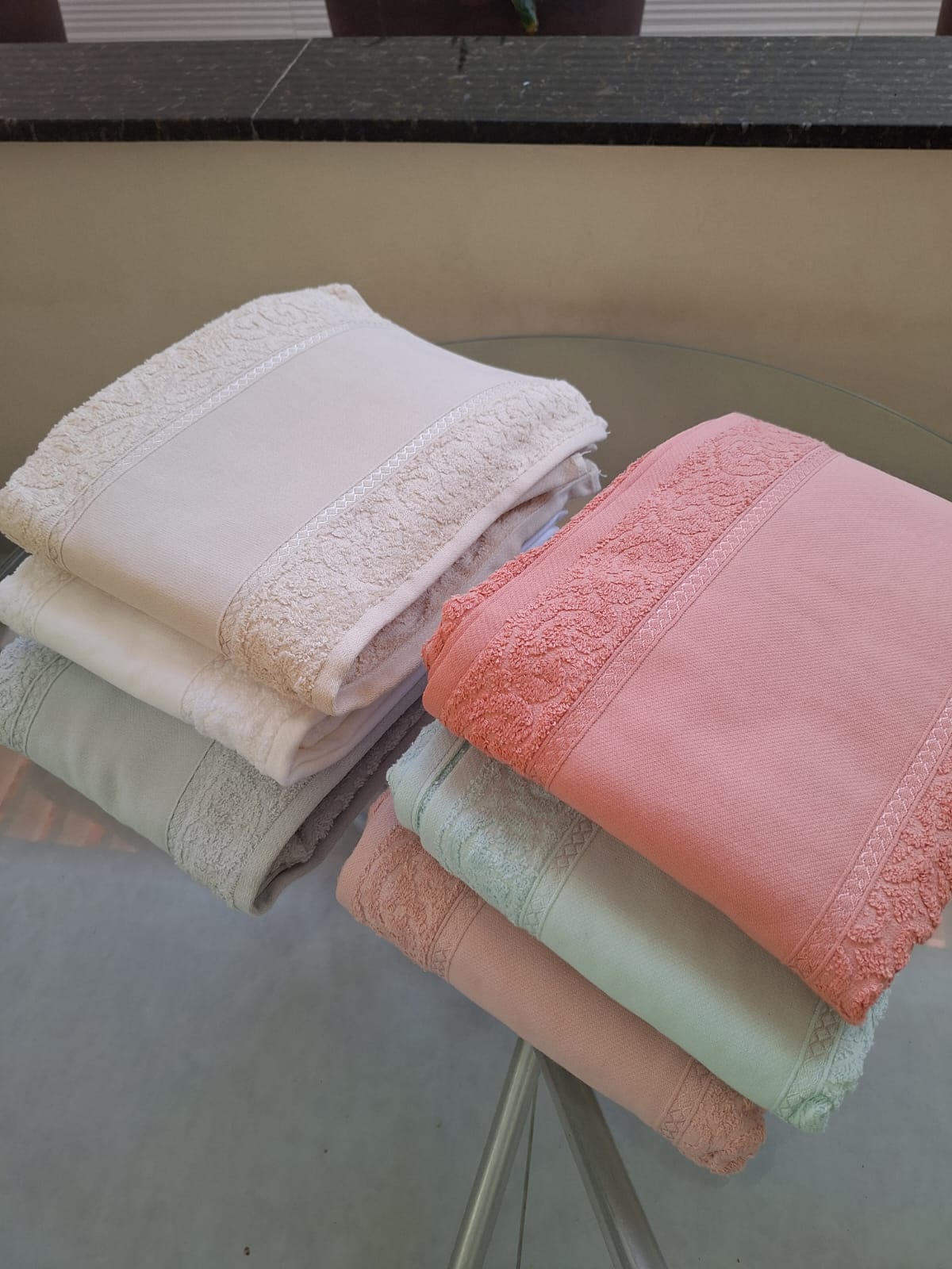 Conjunto Sofia – Toalhas para Pintura ou Bordado, 100% Algodão